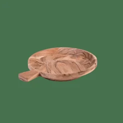 Discount CASA ACACIA CHIC Piatto Fondo Con Manico Naturale