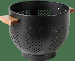 Cheap CASA ACACIA LUX Scolapasta Nero, Naturale
