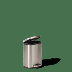 Clearance CASA ADELE Pattumiera A Pedale 5L Argentato