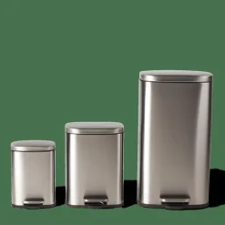 Clearance CASA ADELE Pattumiera A Pedale 5L Argentato