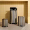 Shop CASA ADELE Pattumiera A Pedale 30L Argentato