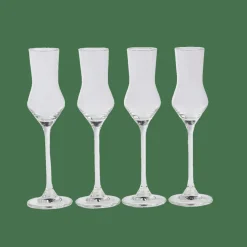 Clearance CASA AFTER DINNER Bicchieri Da Grappa Set Di 4 Trasparente