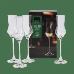 Clearance CASA AFTER DINNER Bicchieri Da Grappa Set Di 4 Trasparente