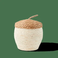 Cheap CASA ALVIN Cesto Portatutto Con Coperchio Marrone, Naturale
