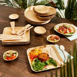 Cheap CASA ARECA LEAF Piatti Set Di 6 Naturale