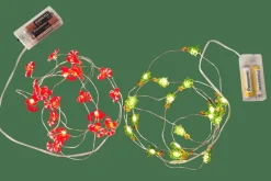 Cheap CASA ARO Filo Luminoso Con 20 Luci Led 2 Disegni Rosso, Verde
