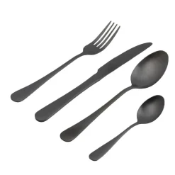 Best CASA AXELLE Posate 16 Pezzi Nero