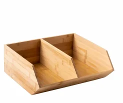 New CASA BAMBOO Cassettiera 2 Cassetti Naturale