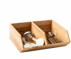 New CASA BAMBOO Cassettiera 2 Cassetti Naturale