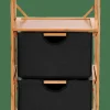 Hot CASA BAMBOO Mobile Con 2 Cassetti Nero, Naturale