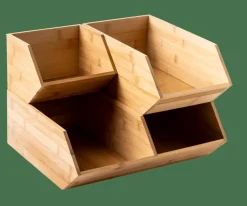 Shop CASA BAMBOO Organizzatore Impilabile Naturale