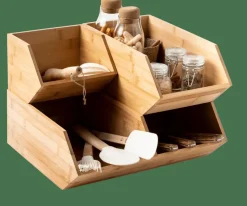 Shop CASA BAMBOO Organizzatore Impilabile Naturale