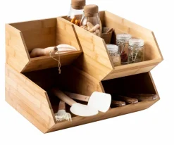 Store CASA BAMBOO Scatola Portatutto Vaso Per Erbe Naturale