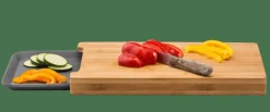 Clearance CASA BAMBOO Tagliere Raccogli Succo Grigio, Naturale