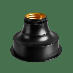 Hot CASA BATI Supporto Lampadina E Batteria E27 Nero