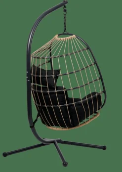 Cheap CASA BAZAI Sedia Sospesa Con Supporto Nero