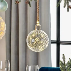 Outlet CASA BLOXEM Pallina Decorativa 20 Luci Led Trasparente