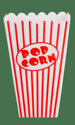 Clearance CASA CINEMA Bicchiere Popcorn Set Di 8 Bianco, Rosso