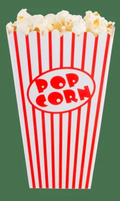 Clearance CASA CINEMA Bicchiere Popcorn Set Di 8 Bianco, Rosso