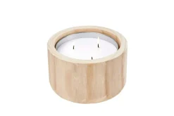 Clearance CASA CITRONELLA WOOD Candela Da Esterni Bianco