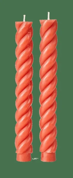 Sale CASA CURL Candele Set Da 2 Rosso