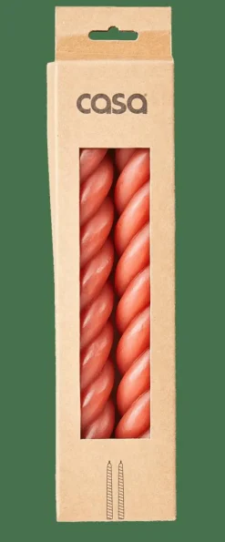 Sale CASA CURL Candele Set Da 2 Rosso