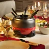 Discount CASA DINNER Set Di Fonduta Con 6 Forchette Nero, Rosso