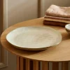 Fashion CASA EARTH MARL Piatto Piano Crema