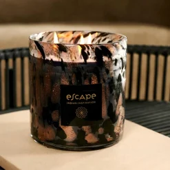 Clearance CASA ESCAPE INDIAN INSPIRATION Candela Profumata Nero, Rame, Multicolore
