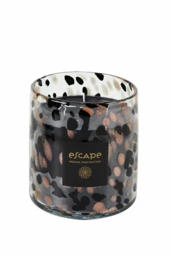 Outlet CASA ESCAPE INDIAN INSPIRATION Candela Profumata In Vaso Nero, Rame, Multicolore