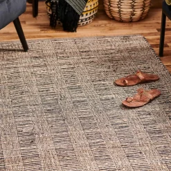 Shop CASA ETHNIC Tappeto Nero, Naturale