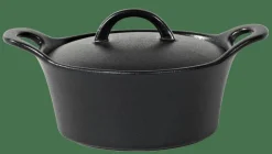 Discount CASA FERO Cocotte Con Coperchio 80 CL Nero