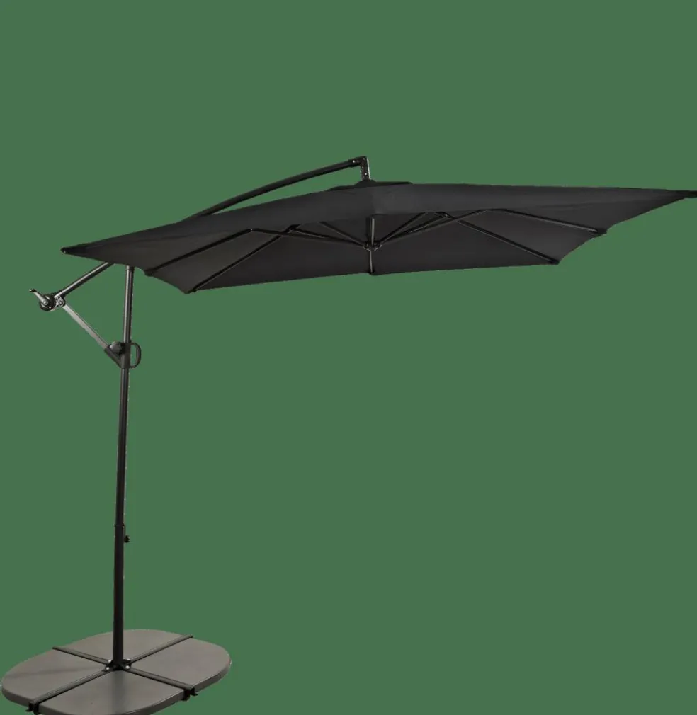 Discount CASA FIJI Ombrellone Sospeso Senza Base Nero
