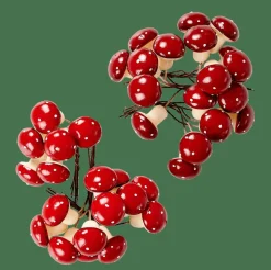 Fashion CASA FOAM Fungo Decorativo Rosso Scuro