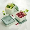 Clearance CASA FREEZER Scatole X Freezer Set Di 10 Menta, Verde Scuro
