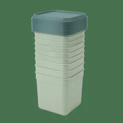 Clearance CASA FREEZER Scatole X Freezer Set Di 10 Menta, Verde Scuro