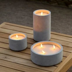 Discount CASA FUEGO Candela A LED Solare Grigio Chiaro