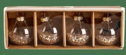 Discount CASA GLANCY Portanomi Set Di 4 Trasparente