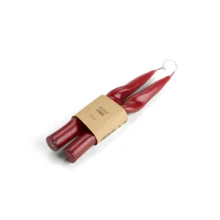 Outlet CASA GLOSSY Candela S/2 Rosso Scuro