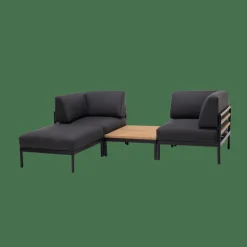 Sale CASA HANNA Lounge Poltr Ad Angolo Nero