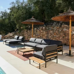 Hot CASA HANNA Lounge Poltrona Nero
