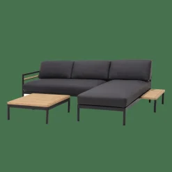 Flash Sale CASA HANNA Lounge Tavolino Nero, Naturale