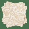 Flash Sale CASA HENNA FLOWER Set Di 20 Tovaglioli Rosso, Beige