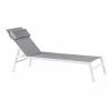 New CASA HUGO Lettino Set Di 2 Bianco/grigio