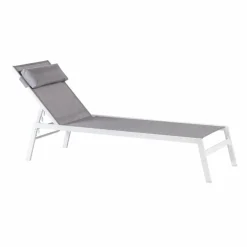 New CASA HUGO Lettino Set Di 2 Bianco/grigio