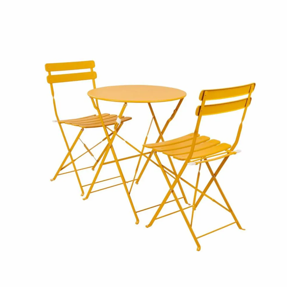Sale CASA IMPERIAL Set Bistro Rotondo Giallo