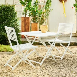 Clearance CASA JESSE Set Bistro Quadrato Bianco