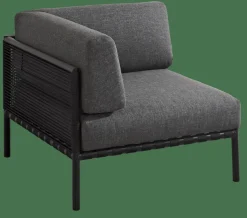 Fashion CASA JUMBO Poltrona Ad Angolo Nero