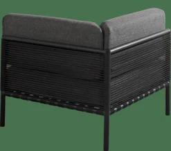 Fashion CASA JUMBO Poltrona Ad Angolo Nero