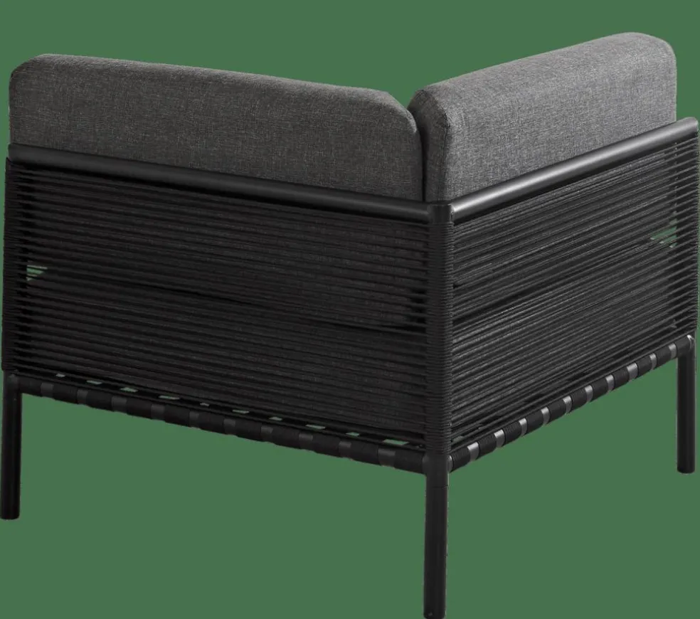 Fashion CASA JUMBO Poltrona Ad Angolo Nero